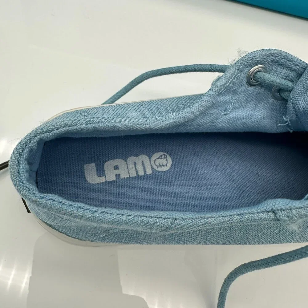 NWOT/B Lamo Women's Vita Canvas Casual Low Top Sneaker Shoe, Size 8.5, Sky‎ Blue